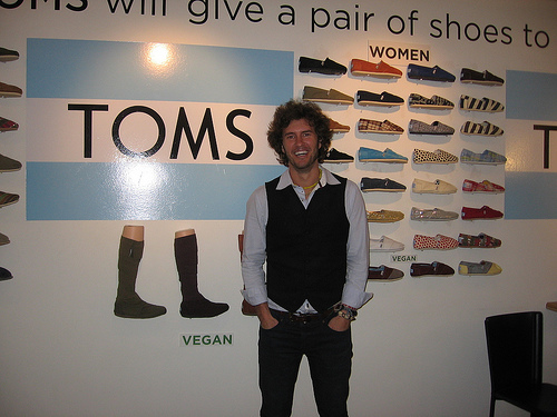 My friend Young introduced me to TOMS shoes
